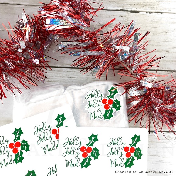 Holly Jolly Mail- 2" (inches) (48ct.)  [GD25-48] - Picture 3 of 4